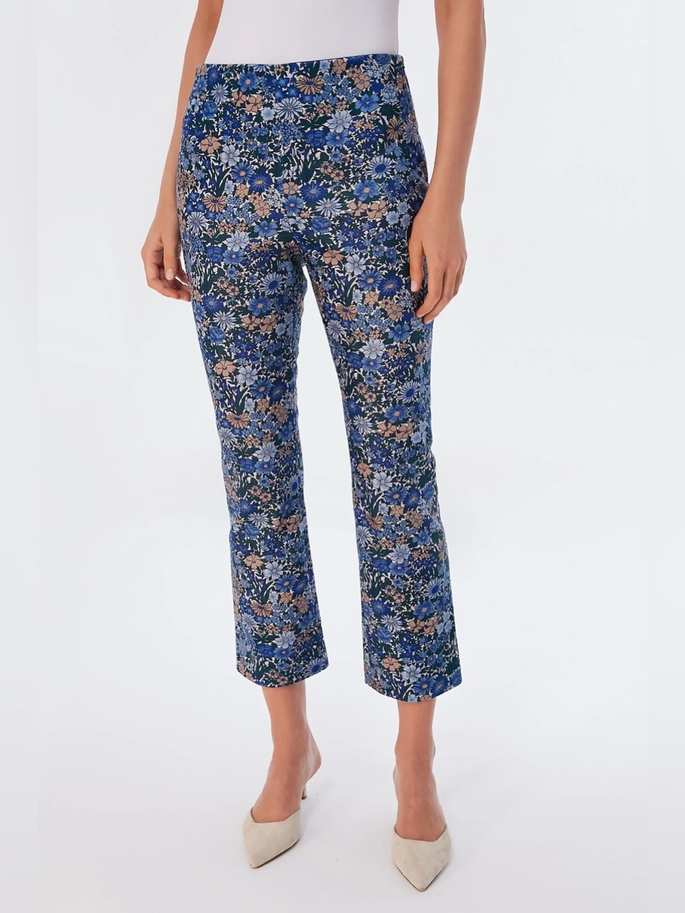 TUCKERNUCK Wild Hyacinth Velvet Crop Kick Flare Ashford Pants Size M